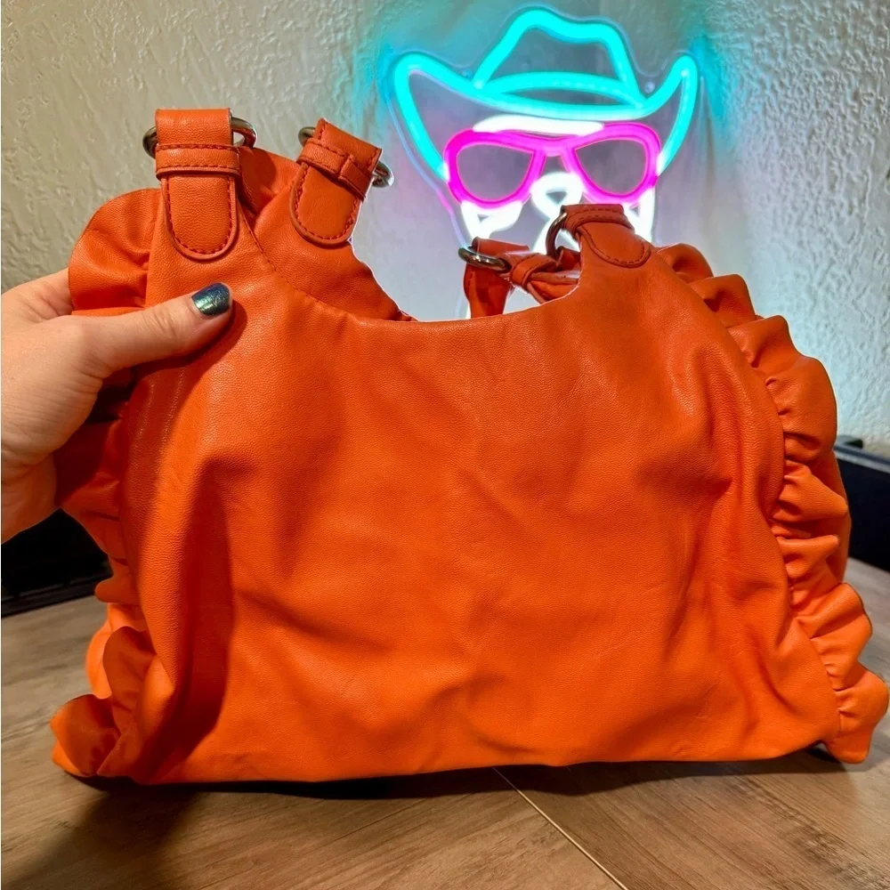 Nine & Co. Vibrant Orange Shoulder Bag - Picture 5 of 8
